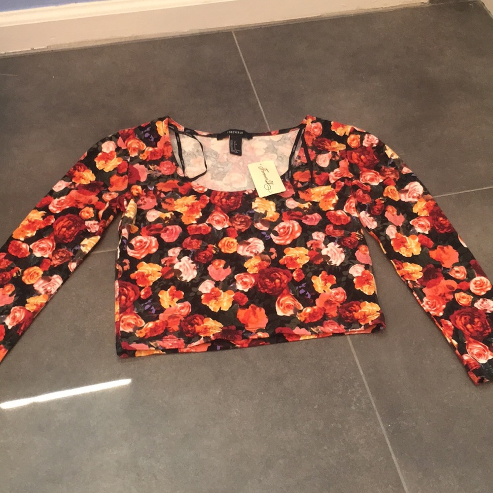 Floral crop top